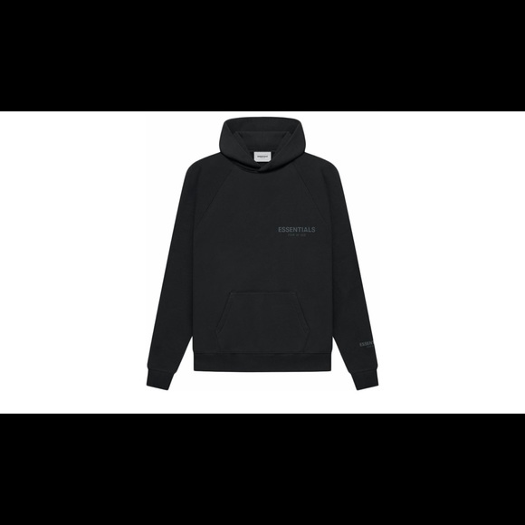 Essentials fear of god black fleece hoodie - Picture 1 of 1